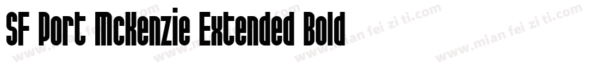 SF Port McKenzie Extended Bold字体转换